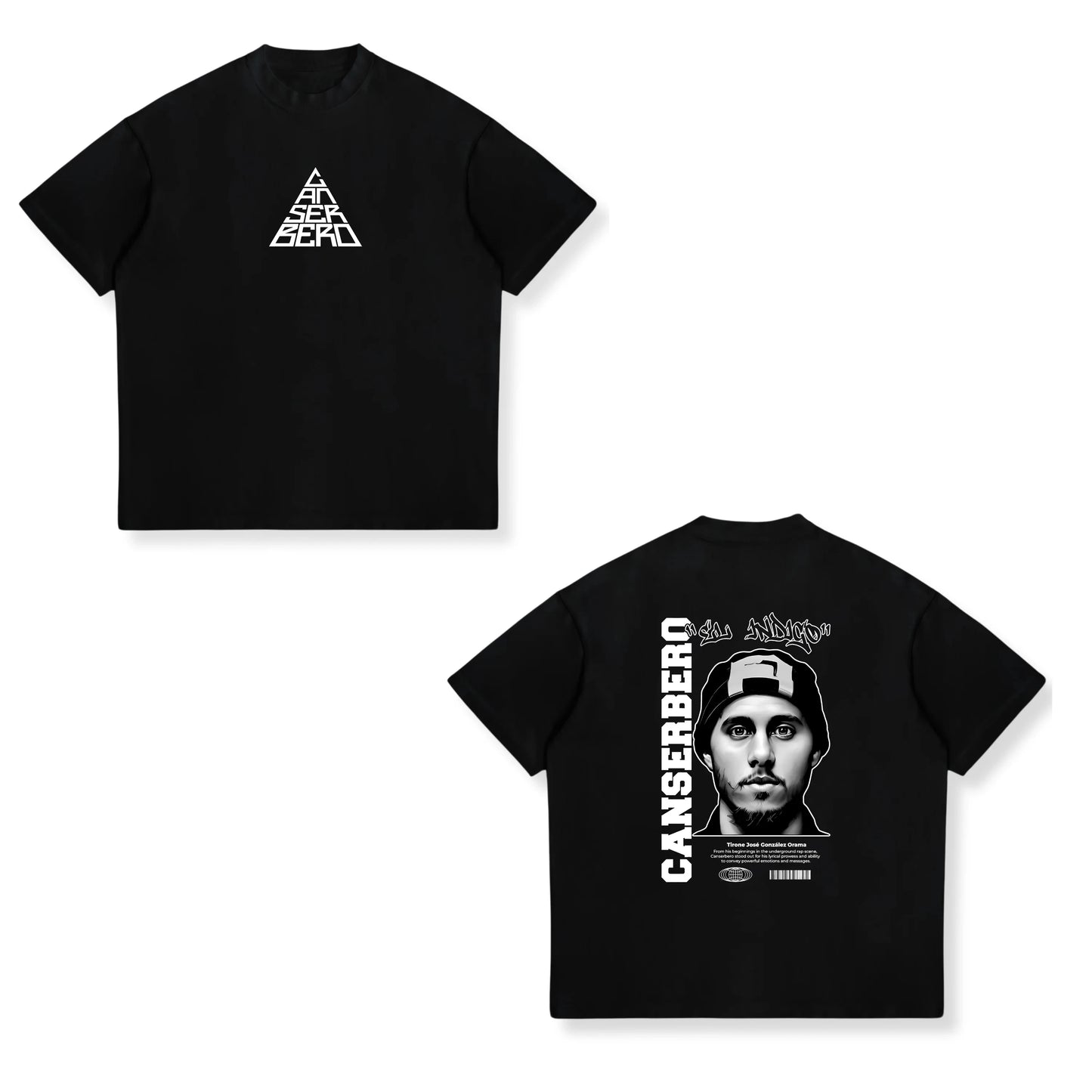 Rapper Canserbero Cotton Print T-Shirts Men Women Casual Fashion Oversized Hip Hop Short Sleeve T Shirt Male Tees Tops Man