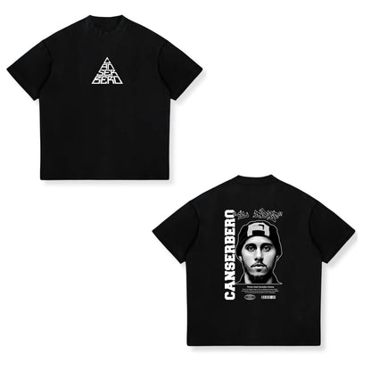 Rapper Canserbero Cotton Print T-Shirts Men Women Casual Fashion Oversized Hip Hop Short Sleeve T Shirt Male Tees Tops Man