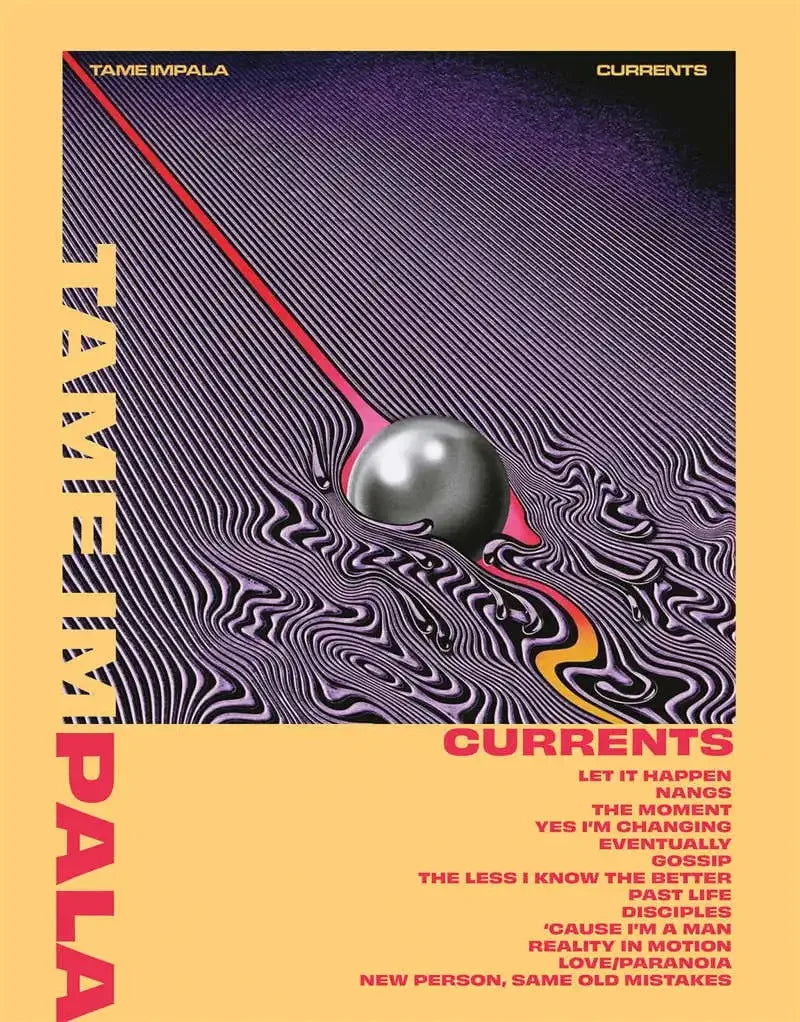 Pop Rock Singer Tame Impala Poster Aesthetic Rapper Music Album Currents Home Decoration Canvas Print Wall Art Room Decor