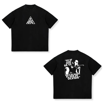Rapper Canserbero Cotton Print T-Shirts Men Women Casual Fashion Oversized Hip Hop Short Sleeve T Shirt Male Tees Tops Man