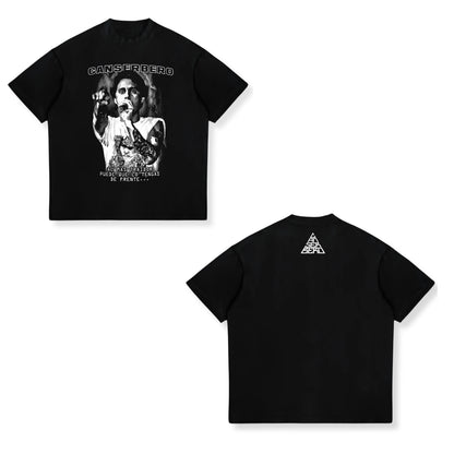Rapper Canserbero Cotton Print T-Shirts Men Women Casual Fashion Oversized Hip Hop Short Sleeve T Shirt Male Tees Tops Man