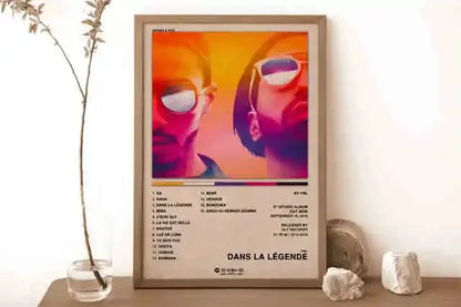 New French Pop Rapper Music Album Poster Aesthetics For Wall Art Mural Room Decor Canvas Print Pirture Office Hip Hop Band