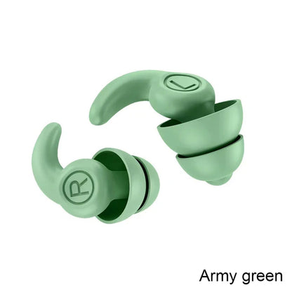 Sleep Noise Reduction Silicone Earplug Ear Protection Earplugs Anti-Noise Waterproof Plug For Travel Work Waterproof Earplugs