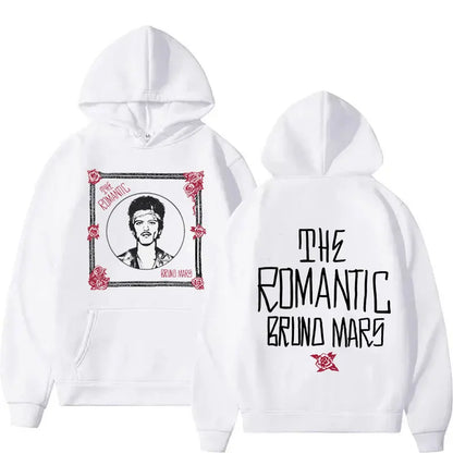 Rapper Bruno Mars Pop Album Tour Hoodie Hipster Men Hip Hop Oversized Cozy Sweatshirt Fleece High Quality Fleece Pullover Unisex