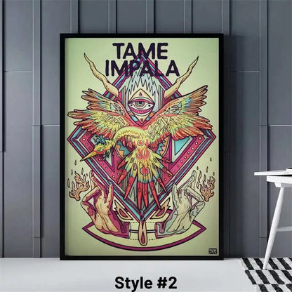 Pop Rock Singer Tame Impala Poster Aesthetic Rapper Music Album Currents Home Decoration Canvas Print Wall Art Room Decor