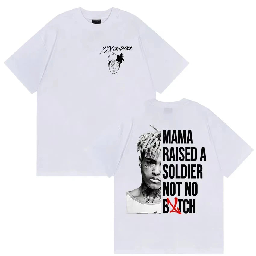 Rapper XXXTentacion Tour 2026 Graphic T Shirt Men's Vintage Hip Hop Short Sleeve T-shirts Casual pure Cotton T-shirt Streetwear