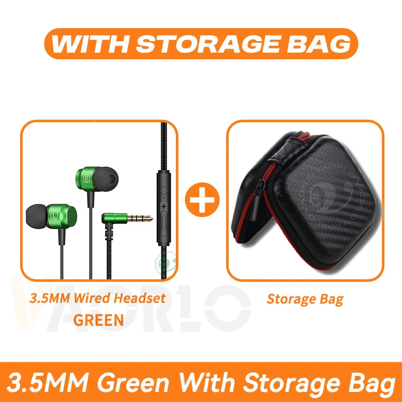 Metal Magnetic Gaming Earbuds 90° L Elbow Digital Type-C/3.5MM AUX 9D Surround HIFI Heavy Bass Music Headset For Samsung Android