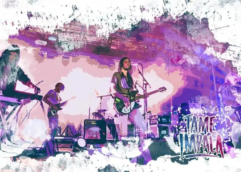 Pop Rock Singer Tame Impala Poster Aesthetic Rapper Music Album Currents Home Decoration Canvas Print Wall Art Room Decor