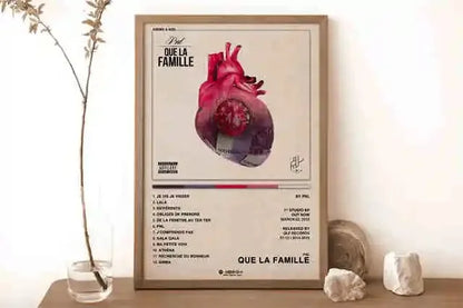 New French Pop Rapper Music Album Poster Aesthetics For Wall Art Mural Room Decor Canvas Print Pirture Office Hip Hop Band