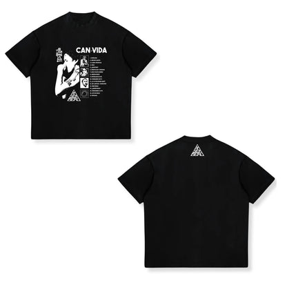 Rapper Canserbero Cotton Print T-Shirts Men Women Casual Fashion Oversized Hip Hop Short Sleeve T Shirt Male Tees Tops Man