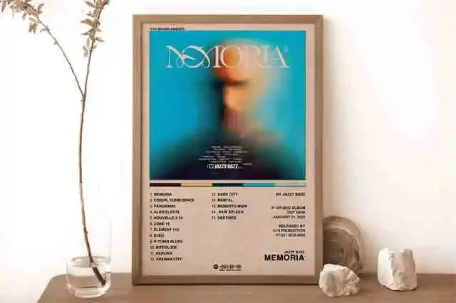 New French Pop Rapper Music Album Poster Aesthetics For Wall Art Mural Room Decor Canvas Print Pirture Office Hip Hop Band