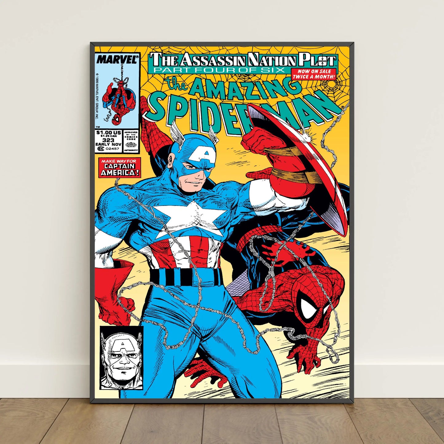 Spiderman Comic Book Covers Poster _ Peter Parker Wall Art _ Movie Canvas Print