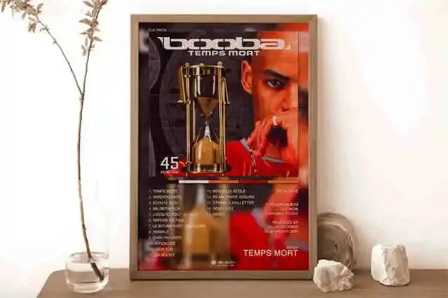 New French Pop Rapper Music Album Poster Aesthetics For Wall Art Mural Room Decor Canvas Print Pirture Office Hip Hop Band