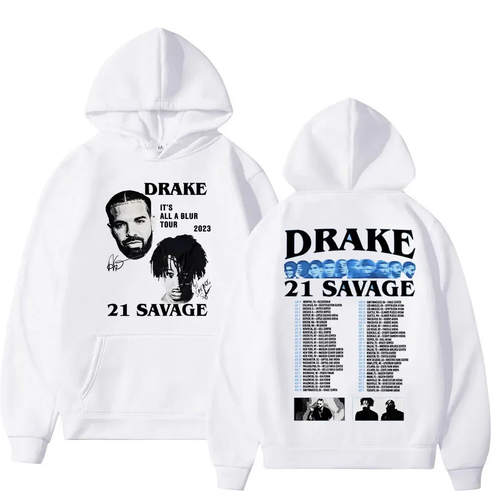 Rapper Drake Graphic Hoodie Men Women Harajuku Hip Hop Sweatshirt Fashion Trend Vintage Long Sleeve Hoodies Streetwear