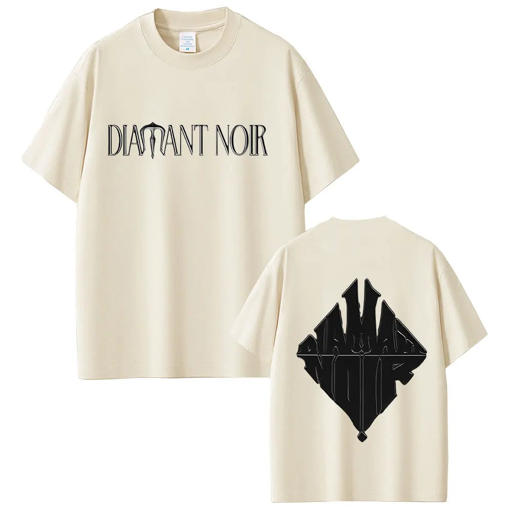 Rapper WeRenoi Diamant Noir Graphic T-shirt Men Women Hip Hop Fashion Pop Music T-shirts Male female Casual Vintage T Shirt