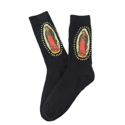 Happy Cool Harajuku Crew Mens Socks Hip Hop Street Big Size Funny Socks Men Skateboard Painting Calcetines Homme Divertidos Sox