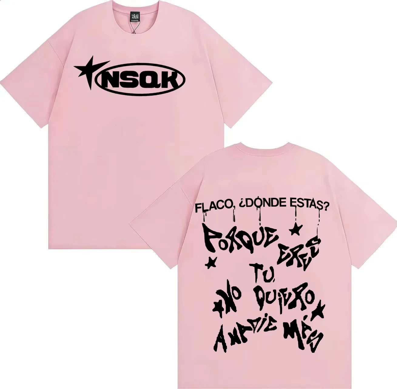 Rapper Nsqk Do You Think about Me Letters Print T-shirt Mens Popluar Hip Hop Comfort T-shirts Casual Y2K Short Sleeve Tshrits