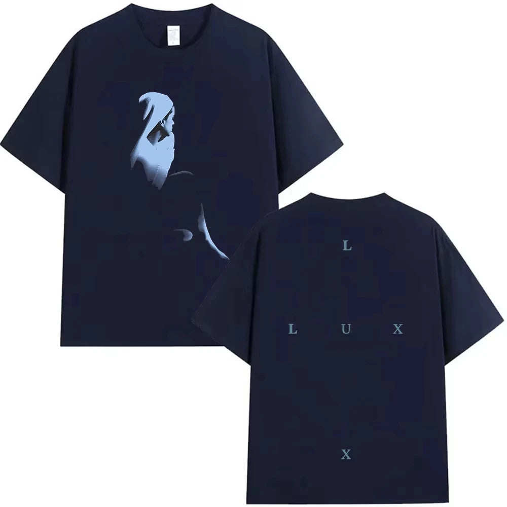 Rapper Rosalia Lux Tour 2026 Album Print T Shirt Men Women Hip Hop Gothic Short Sleeve T-shirt Vintage Aesthetic Cotton T-Shirts