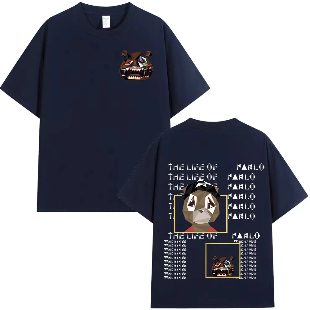 Rapper Kanye West Graduation Bear T-shirts Men's Women Fashion Hip Hop Short Sleeve T-shirt Cotton Oversized T Shirts Streetwear