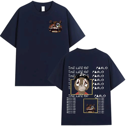 Rapper Kanye West Graduation Bear T-shirts Men's Women Fashion Hip Hop Short Sleeve T-shirt Cotton Oversized T Shirts Streetwear