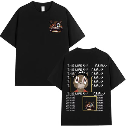 Rapper Kanye West Graduation Bear T-shirts Men's Women Fashion Hip Hop Short Sleeve T-shirt Cotton Oversized T Shirts Streetwear