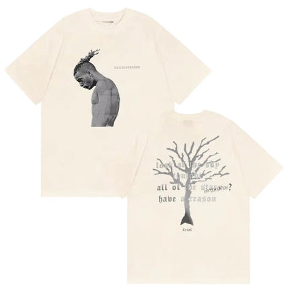 Rapper XXXTentacion New Album 2026 Merch T Shirt Men's Vintage Gothic Short Sleeve Cotton T-shirts Man Hip Hop T-shirts Unisex