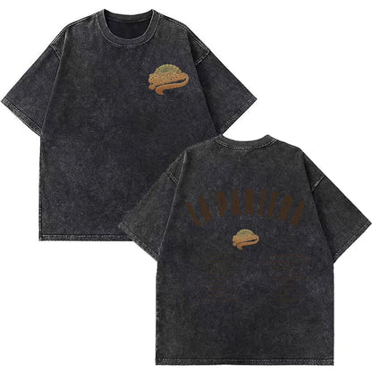 Rapper La Panter Lucho Rk Fashion Graphics Tees Men Women Casual T-shirt Short-sleeved Aesthetic Hip-hop Vintage Washed T-shirts