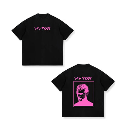 Rapper Lil Peep Hell Boy Graphic TShirt Men's Cool Hip Hop Fashion T-Shirts Men Women Cotton Oversized Tee Shirt Streetwear
