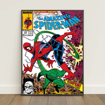 Spiderman Comic Book Covers Poster _ Peter Parker Wall Art _ Movie Canvas Print