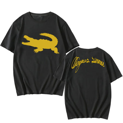 DANGEROUS SUMMER WARNING TEE Yeat Singer Fashion Print T-shirt Short Sleeve O-neck Male Tshirts Cotton Soft Men Women T Shirt