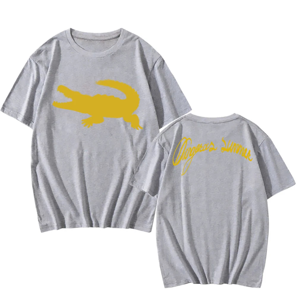 DANGEROUS SUMMER WARNING TEE Yeat Singer Fashion Print T-shirt Short Sleeve O-neck Male Tshirts Cotton Soft Men Women T Shirt