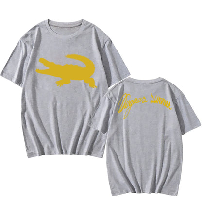 DANGEROUS SUMMER WARNING TEE Yeat Singer Fashion Print T-shirt Short Sleeve O-neck Male Tshirts Cotton Soft Men Women T Shirt