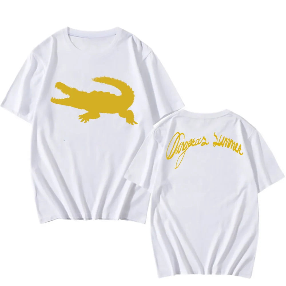 DANGEROUS SUMMER WARNING TEE Yeat Singer Fashion Print T-shirt Short Sleeve O-neck Male Tshirts Cotton Soft Men Women T Shirt