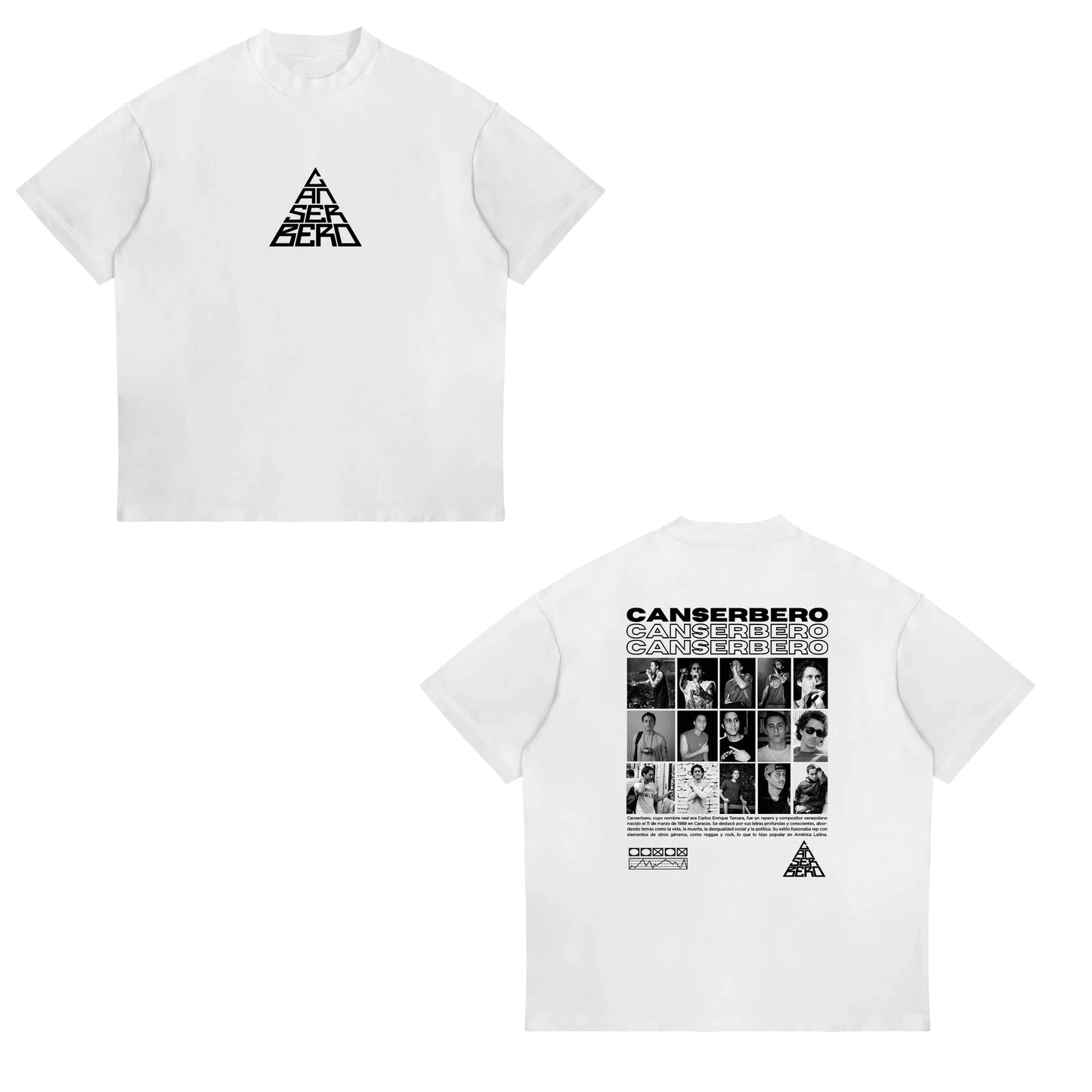 Rapper Canserbero Cotton Print T-Shirts Men Women Casual Fashion Oversized Hip Hop Short Sleeve T Shirt Male Tees Tops Man