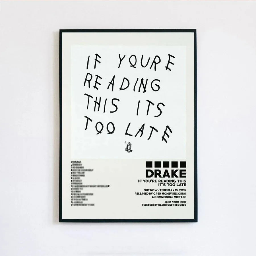 Poster Prints New Drake Views Take Care Her Loss Dogs Music Album Cover Canvas Painting Wall Art Picture Living Room Home Decor