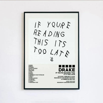 Poster Prints New Drake Views Take Care Her Loss Dogs Music Album Cover Canvas Painting Wall Art Picture Living Room Home Decor