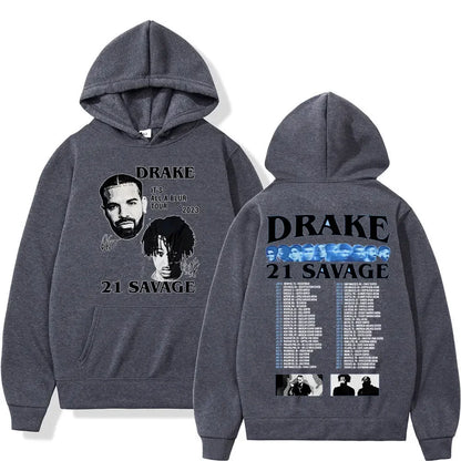 Rapper Drake Graphic Hoodie Men Women Harajuku Hip Hop Sweatshirt Fashion Trend Vintage Long Sleeve Hoodies Streetwear