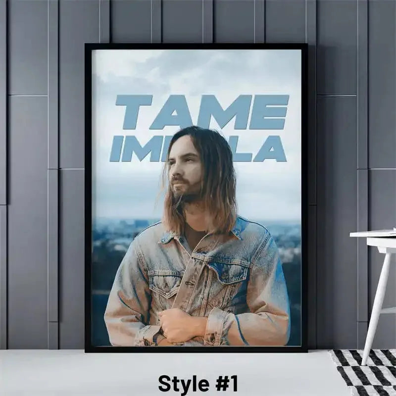 Pop Rock Singer Tame Impala Poster Aesthetic Rapper Music Album Currents Home Decoration Canvas Print Wall Art Room Decor