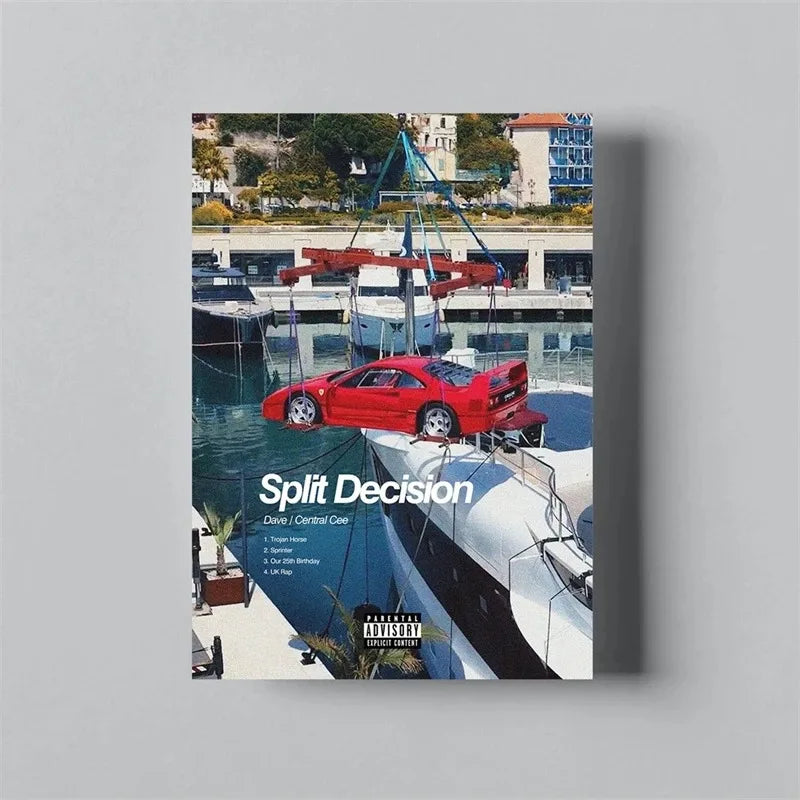 Pop Rapper Music Album Cover DAVE Poster Aesthetic Hip Hop Rock Were All Alone In This Together Canva Print Wall Art Room Decor