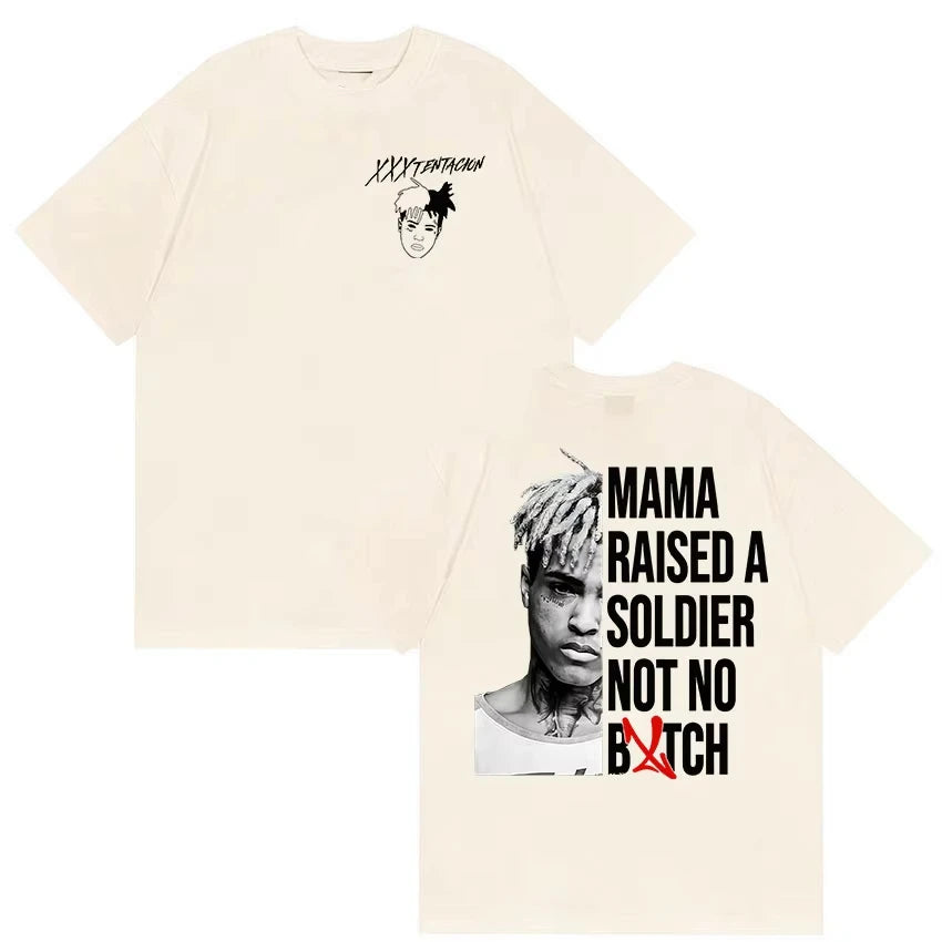 Rapper XXXTentacion Tour 2026 Graphic T Shirt Men's Vintage Hip Hop Short Sleeve T-shirts Casual pure Cotton T-shirt Streetwear