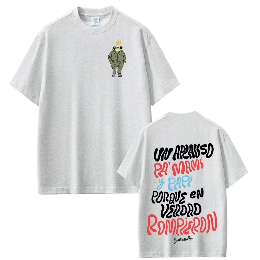 Rapper Bad Bunny Tour 2026 Album Merch T Shirt Debi Tirar Mas Fotos DTMF Fashion T-shirt Men Hip Hop Pop Music Short Sleeve Top