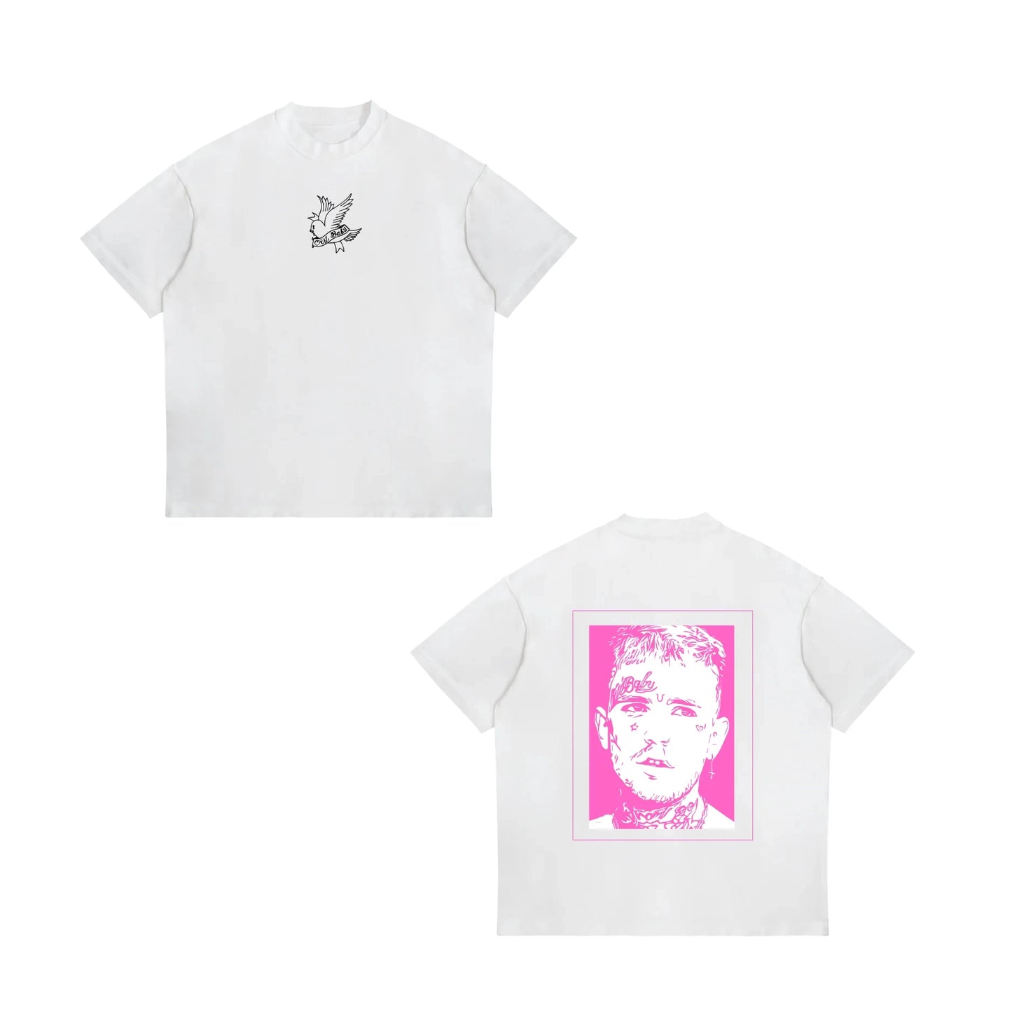 Rapper Lil Peep Hell Boy Graphic TShirt Men's Cool Hip Hop Fashion T-Shirts Men Women Cotton Oversized Tee Shirt Streetwear