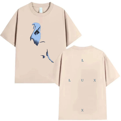 Rapper Rosalia Lux Tour 2026 Album Print T Shirt Men Women Hip Hop Gothic Short Sleeve T-shirt Vintage Aesthetic Cotton T-Shirts