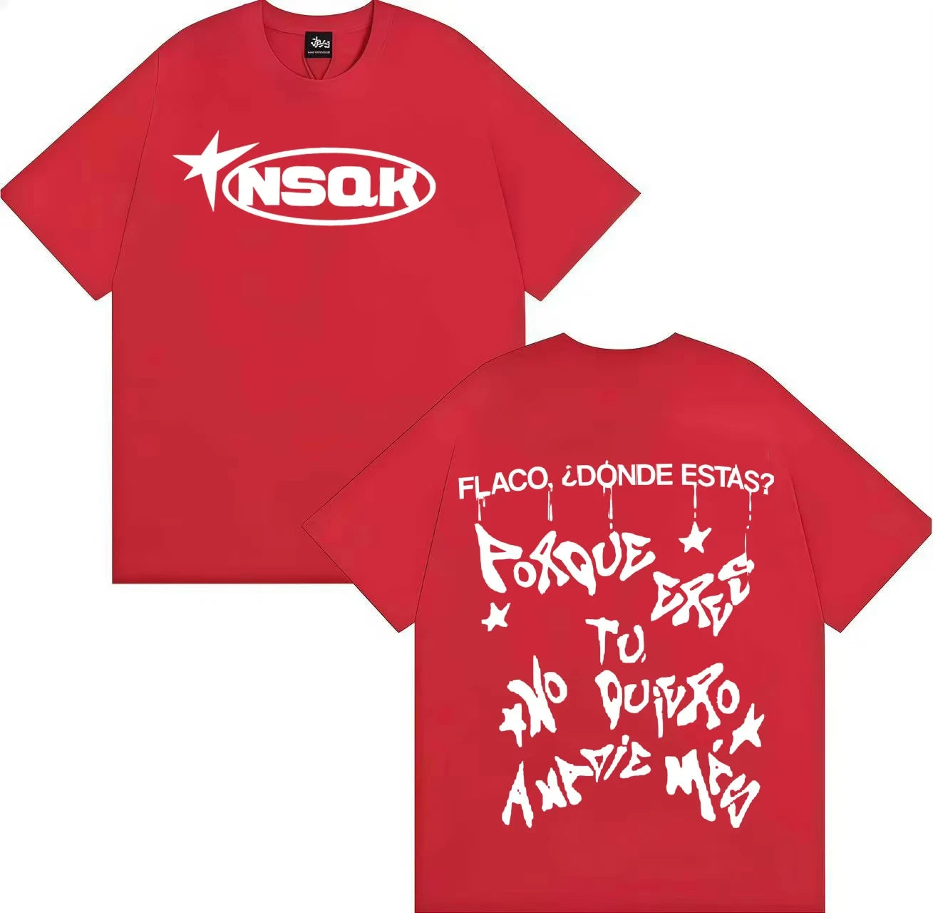 Rapper Nsqk Do You Think about Me Letters Print T-shirt Mens Popluar Hip Hop Comfort T-shirts Casual Y2K Short Sleeve Tshrits
