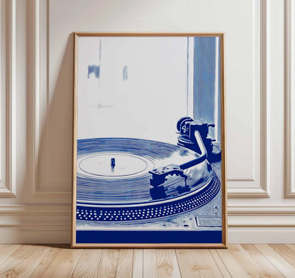Modern Pop Record Player Music Posters DJ Hip Hop Dancing Couple Prints Canvas Painting Wall Art Pictures Home Living Room De