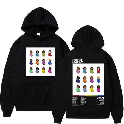 Rapper Drake Graphic Hoodie Men Women Harajuku Hip Hop Sweatshirt Fashion Trend Vintage Long Sleeve Hoodies Streetwear