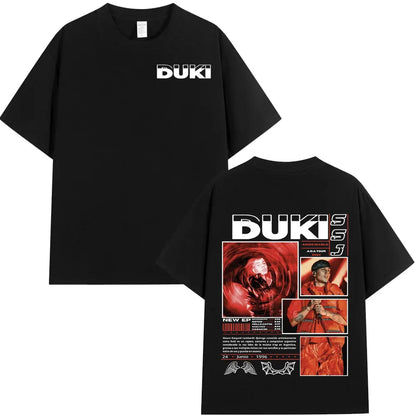 Rapper Duki ADA Tour Merch T-shirt Men's Women Clothing Cotton Cozy Oversized T-shirts Hip Hop Short Sleeve T Shirts Streetwear