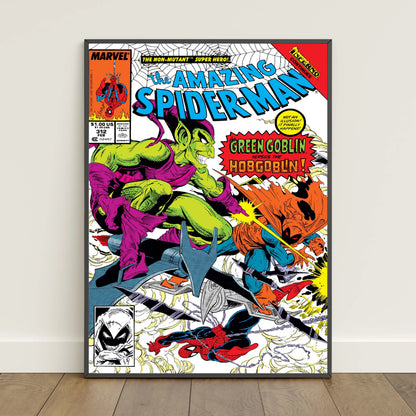 Spiderman Comic Book Covers Poster _ Peter Parker Wall Art _ Movie Canvas Print