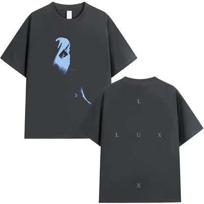 Rapper Rosalia Lux Tour 2026 Album Print T Shirt Men Women Hip Hop Gothic Short Sleeve T-shirt Vintage Aesthetic Cotton T-Shirts