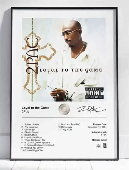 Black and White Pop Hip Hop Rapper 2PAC Posters Tupac Music Album Cover Aesthetic for Room Canvas Painting Art Wall Home Decor